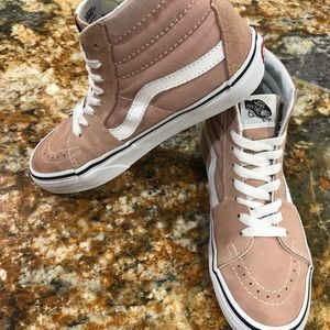 Vans pink suede old Skool high tops 7.5w 6.0m